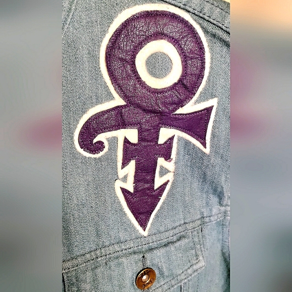 NEW! PRINCE ~"The Symbol"~ Denim Vest! (XL). Unisex - Picture 3 of 9